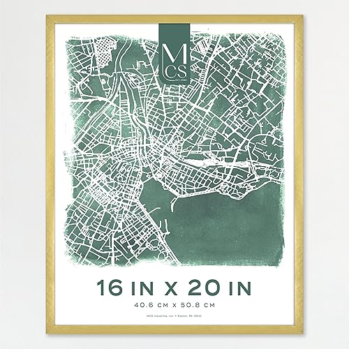 Miniatura 8 de MCS Edgeline - Marco de póster de metal, para arte de pared, carga trasera, 16 x 24 pulgadas, color negro