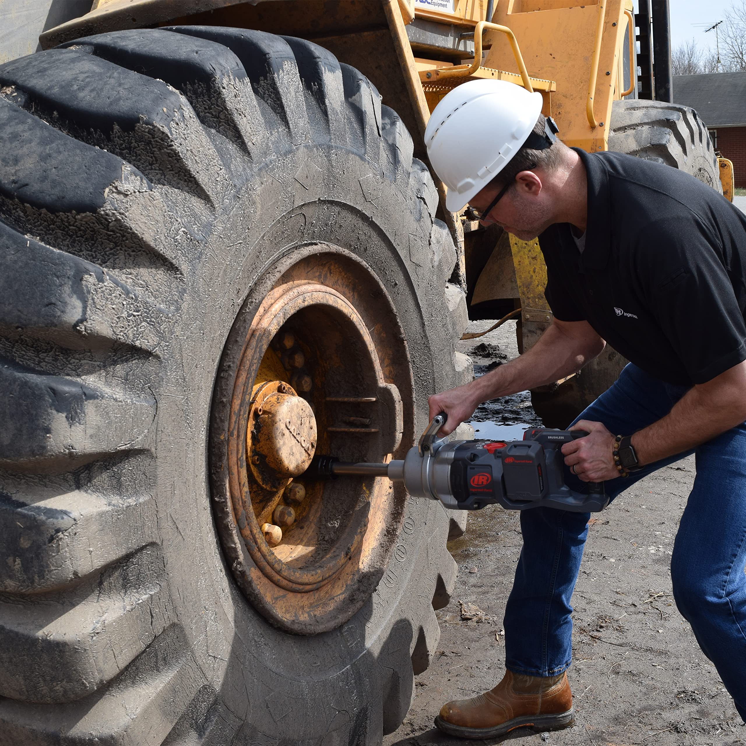 Ingersoll Rand klucz udarowy 20V 1" W9691-K2E-EU z długim trzpieniem, bezprzewodowy moc 4000Nm, 2x akumulatory Li-Ion 5,0Ah i ładowarka z wtyczką UK