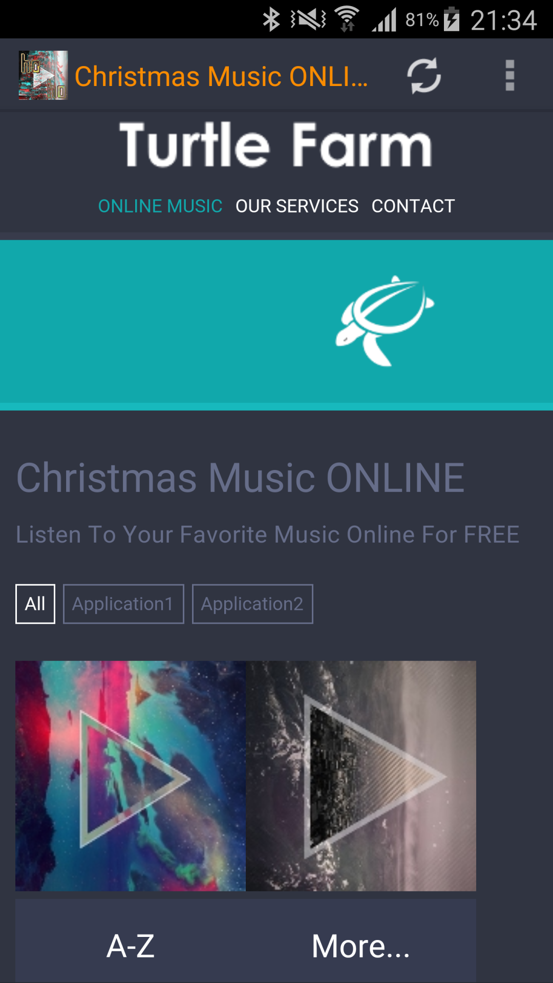 Christmas Music ONLINE App on Amazon Appstore