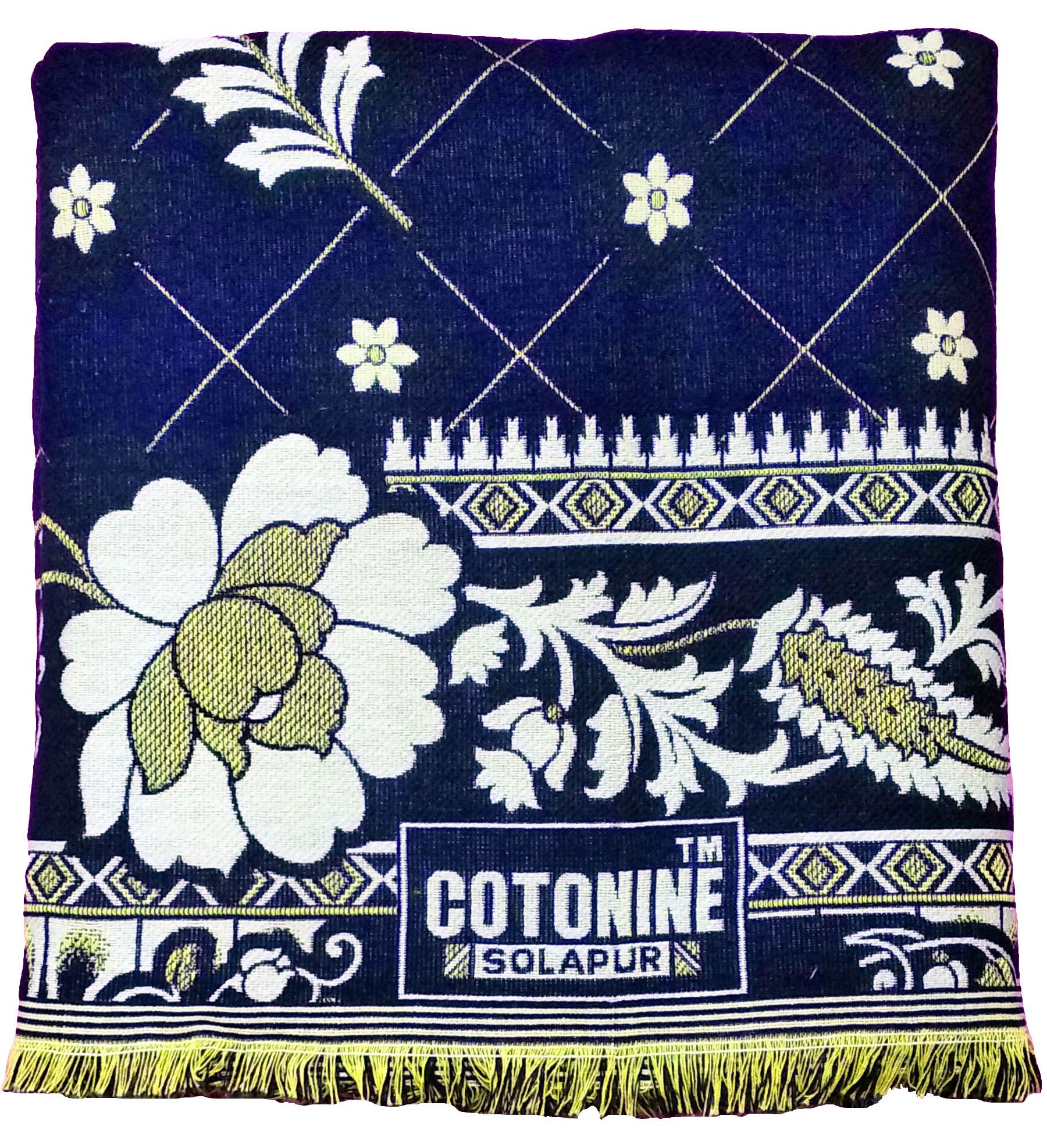 Cotonine Solapur Chaddar Single Size Cotton Blanket (Blue) (B07YQML3R9) Amazon Price History, Amazon Price Tracker