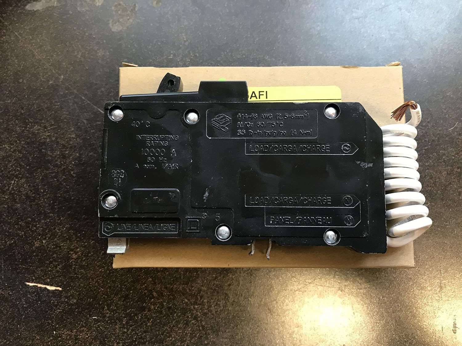 Square D QO115AFI Afci Plug In Circuit Breaker 1P 15 Amp 120/240Vac
