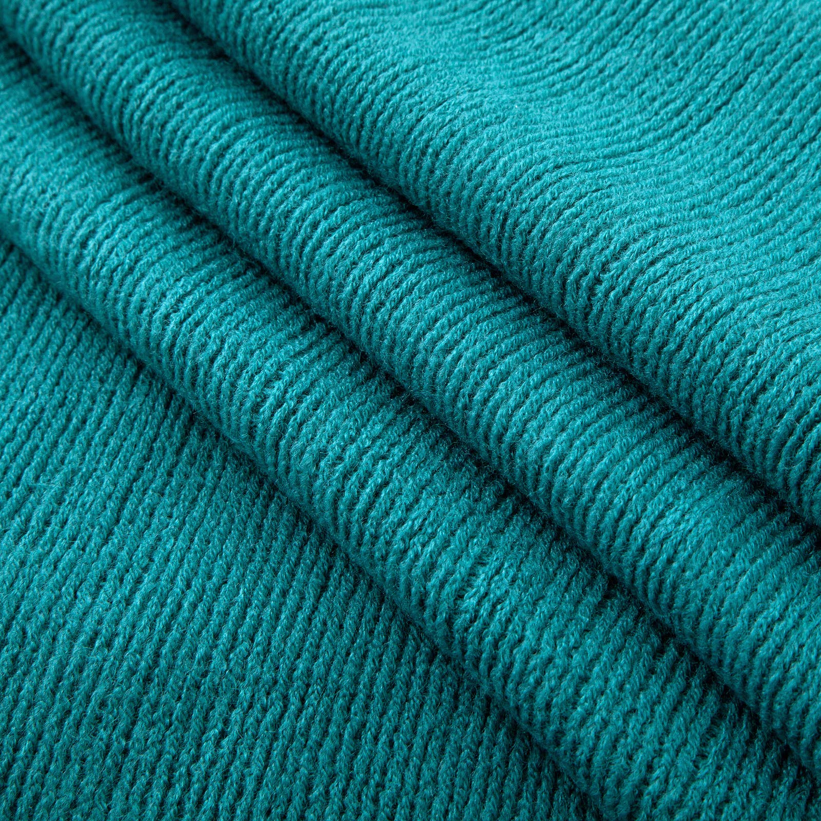 Vonty Coperta lavorata a maglia con nappe, 127 x 152 cm, coperta in maglia super morbida, decorativa per divano, letto