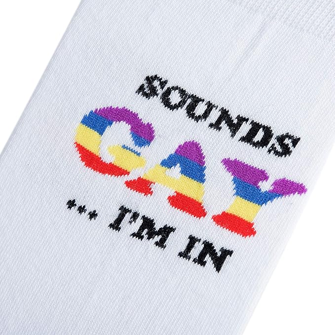 Calcetines Cool Socks Mujer LGBTQ Sounds Gay I'm In miniatura 4