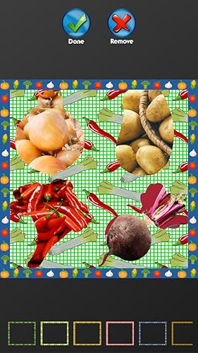 Colagem de fotografia de vegetais