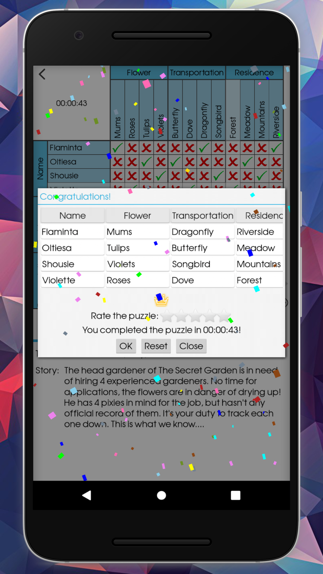 LoGriP (Logic Grid Puzzles) App on Amazon Appstore