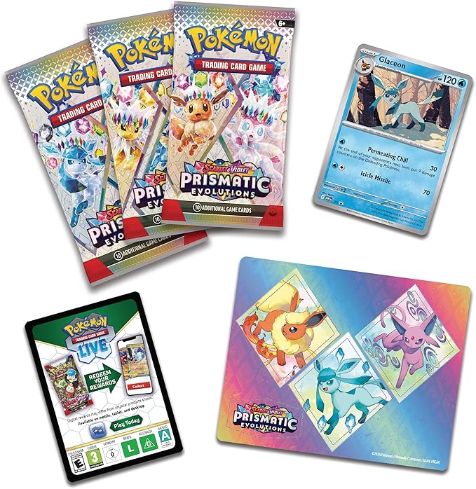Pokemon TCG: Prismatic Evolutions Tech Sticker Collection Glaceon miniatura 2