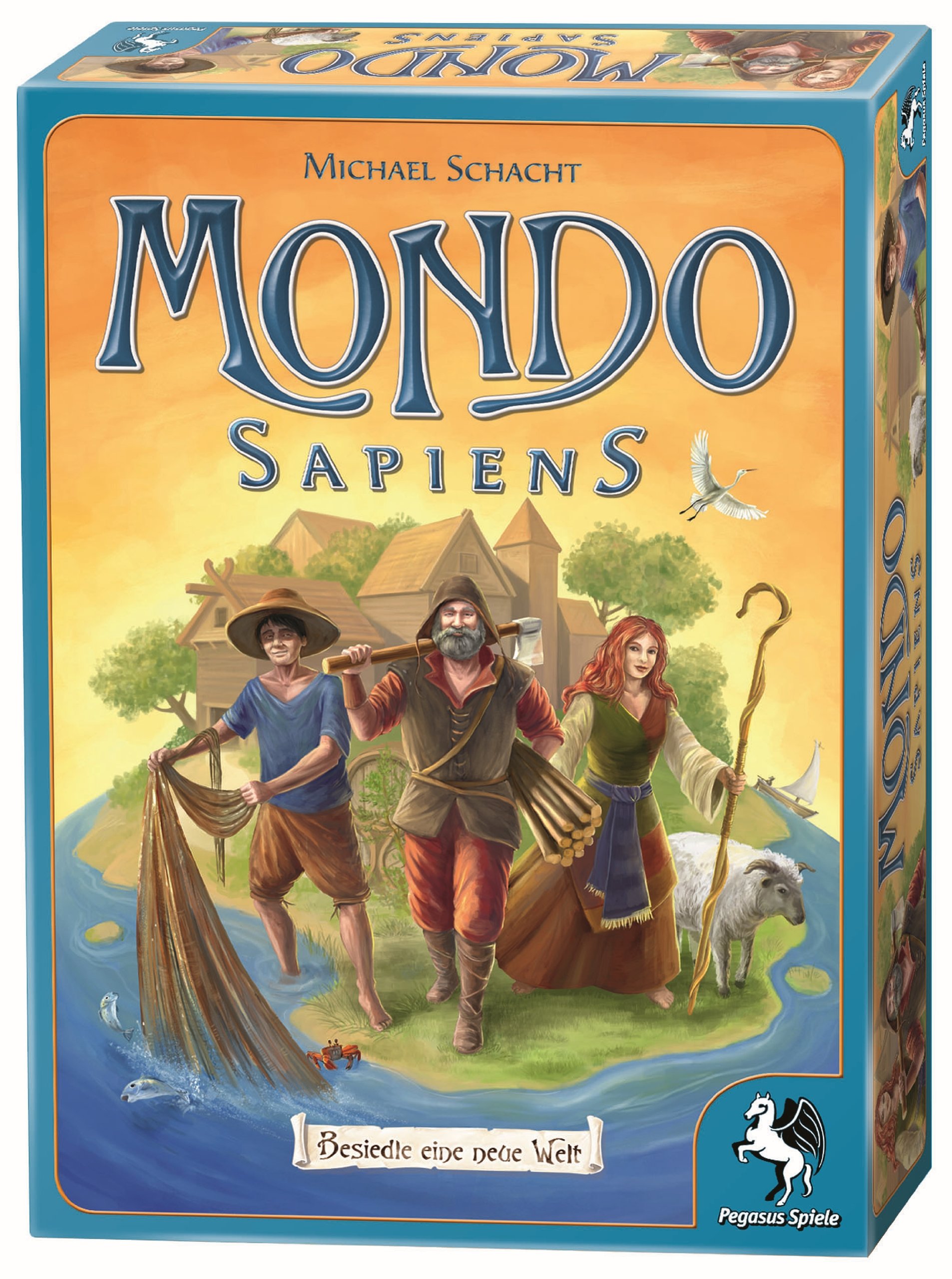 Pegasus Verlag Mondo Sapiens Gioco Da Tavolo - Da 1 A 4 Giocatori, 8+ Anni, Durata 25 Minuti (Edizione Tedesca)