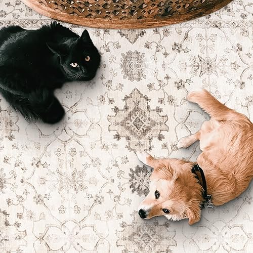 Miniatura 6 de ReaLife - Alfombra lavable a máquina, resistente a las manchas, sin desprendimientos, respetuosa con el medio ambiente, antideslizante, apta para