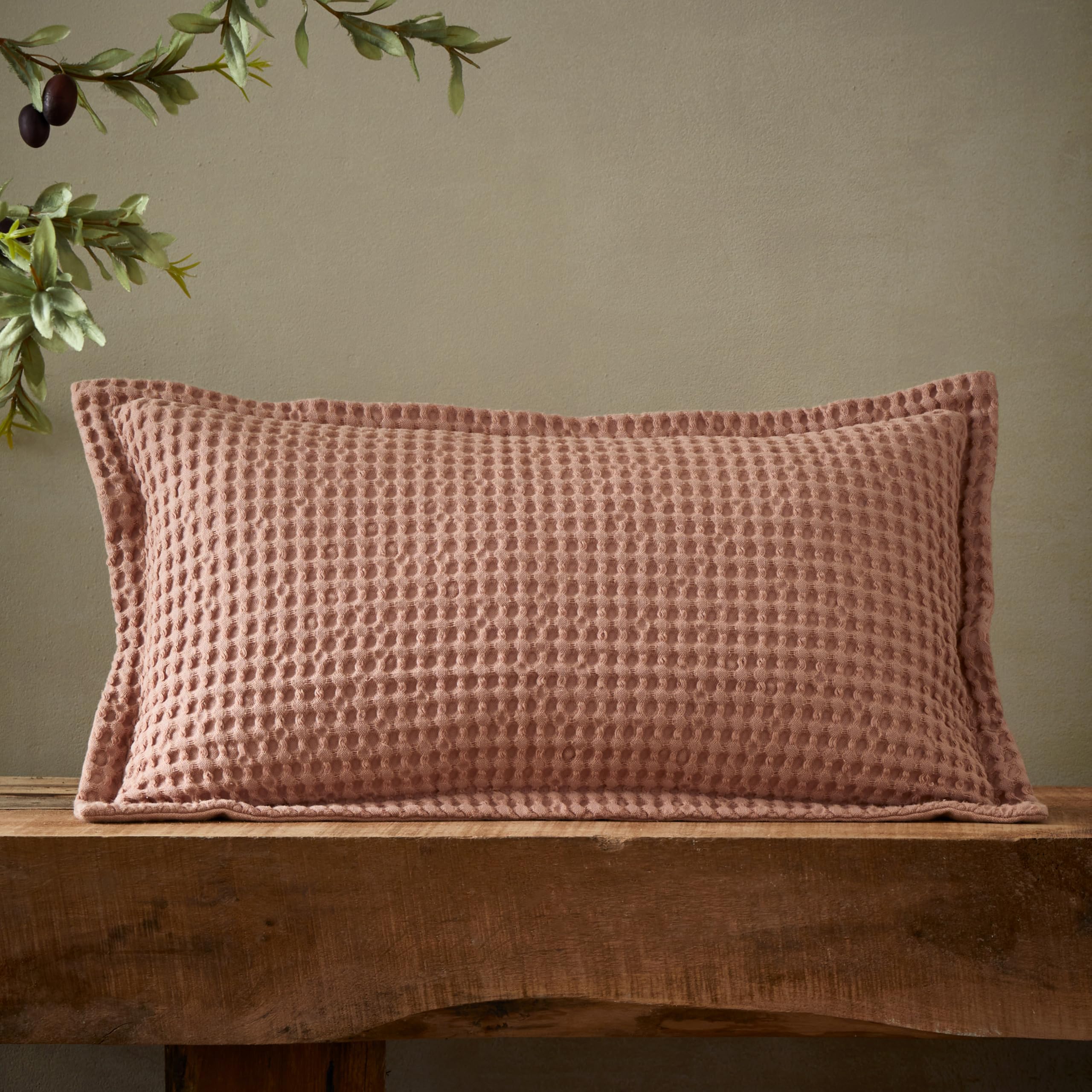 Pineapple Elephant Jaipur Waffle 100% Cotton Filled Cushion 30X50