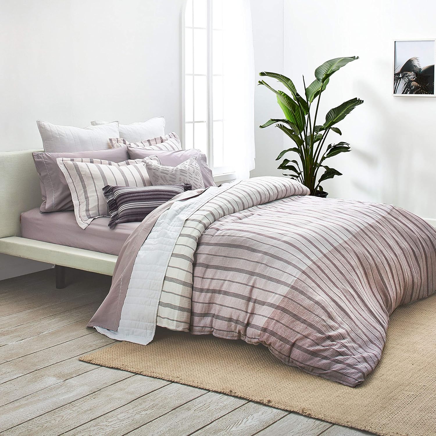 Splendid Home Venice Duvet Set, King, Smoky Purple