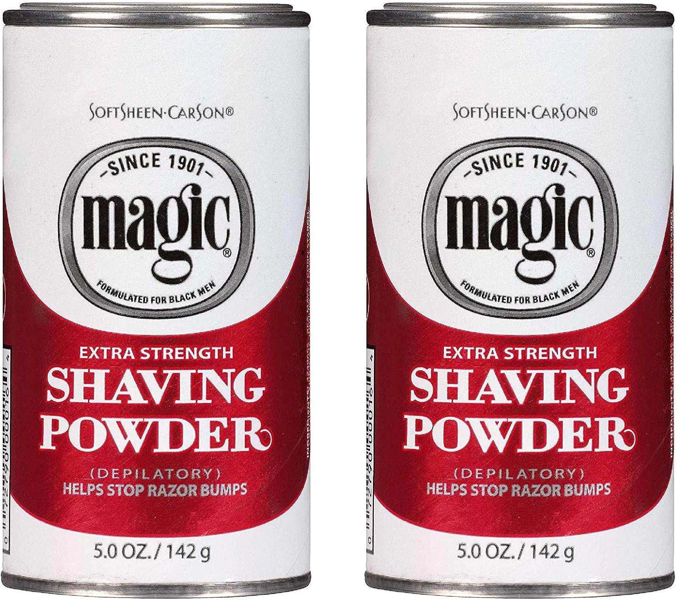 Magic Shaving Powder Red 5 Ounce Extra-Strength (145ml) (2 Pack)