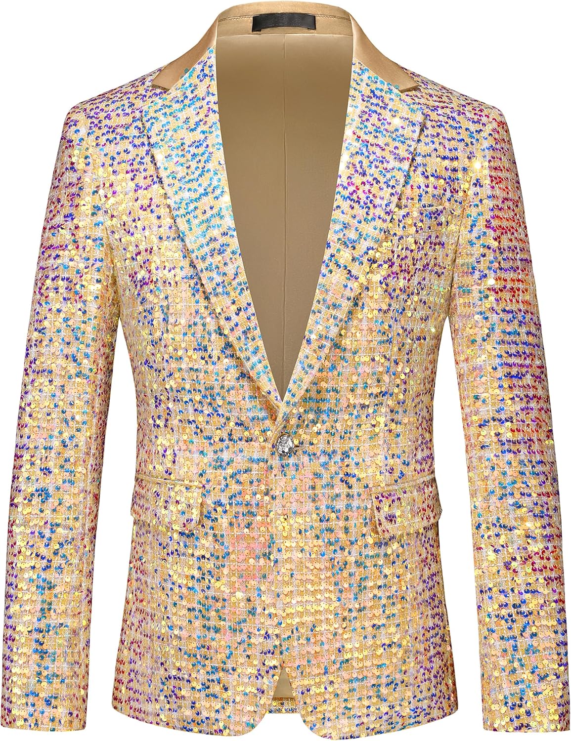 UNINUKOO Mens Casual Floral Blazer Dress Slim Fit Prom Party Paisley Suit Jacket for Men