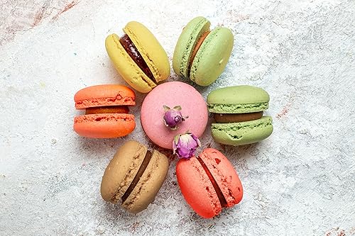 Miniatura 2 de Sweet Beggy Caja de macarrones En variedad de sabores surtidos galletas de macarrón, macarrones franceses, cesta de regalo europea de primera