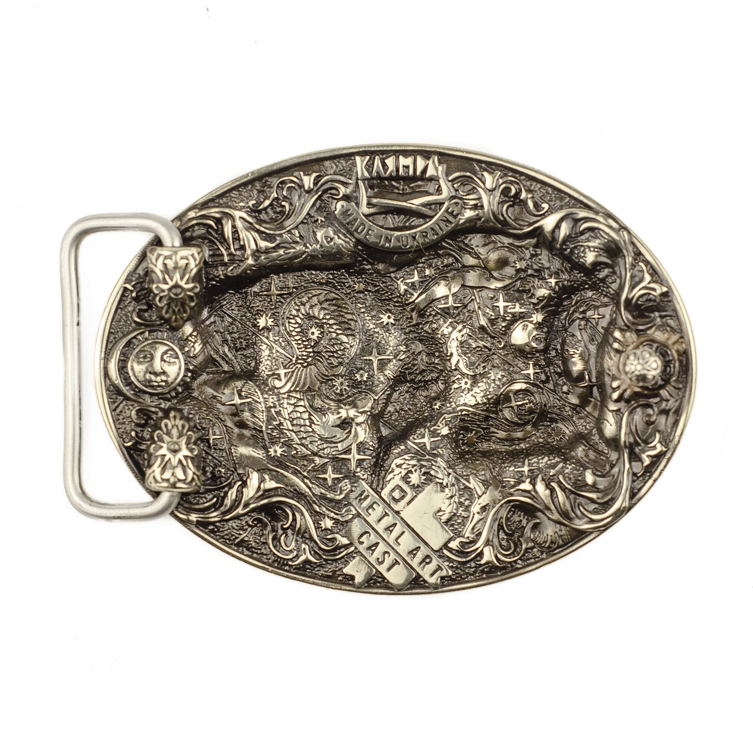 Taurus german silver belt buckle, Bull Horoscope Astrological Zodiac Sign solid nickel silver buckle gift for men and women, accessory