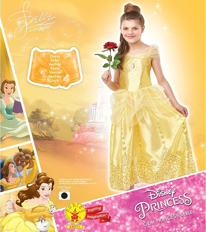 Rubie S Official Disney Princess Belle Beauty And The Beast Gem Girls Costume Kids Fancy Dress Amazon Co Uk Pc Video Games