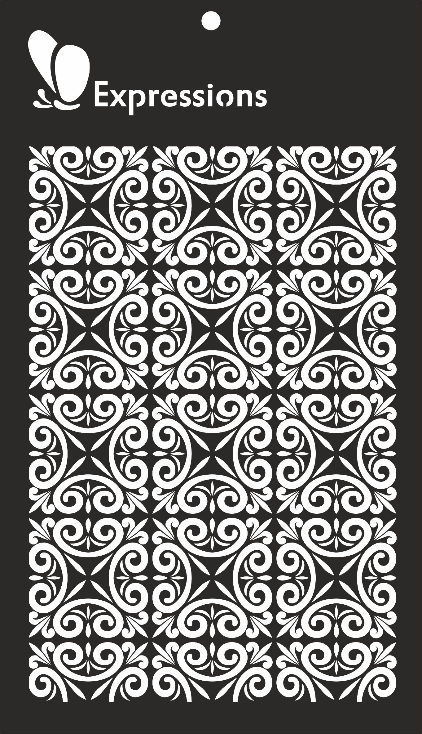 Expressions Craft Stamps Ornate Panel Stencils-4 x 6