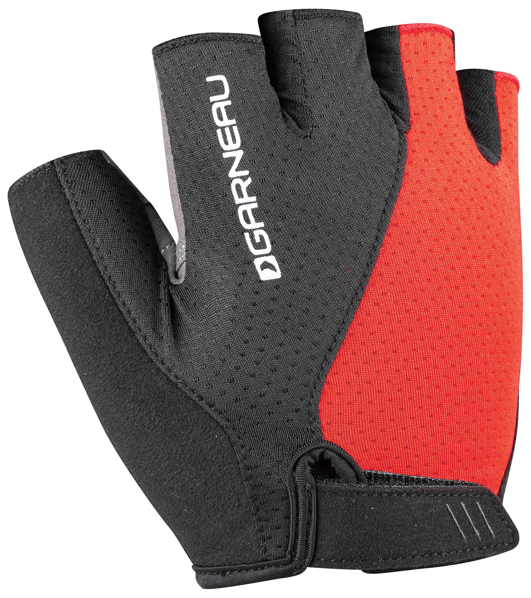 Louis Garneau, Men's Air Gel Ultra Bike Gloves, Black/Red, Small