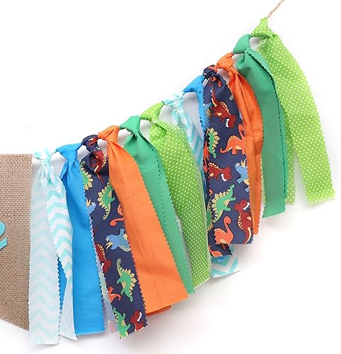 Miniatura 7 de Cartel de dinosaurio para silla de bebé, decoración de fiesta de dinosaurios, cartel para silla de bebé, primer cumpleaños, decoración de corona,