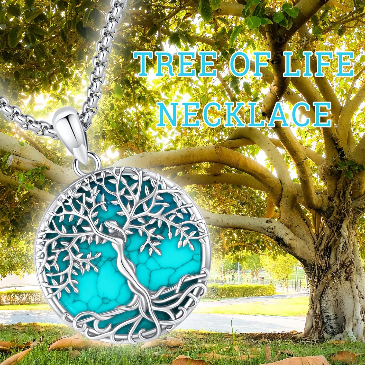 Jewelry Gifts - Tree of Life Necklace Sterling Silver Abalone Shell/Opal/Moonstone/Black Onyx/Turquoise/Malachite/Crystal Family Tree of Life Jewelry for Women Men - Image 8