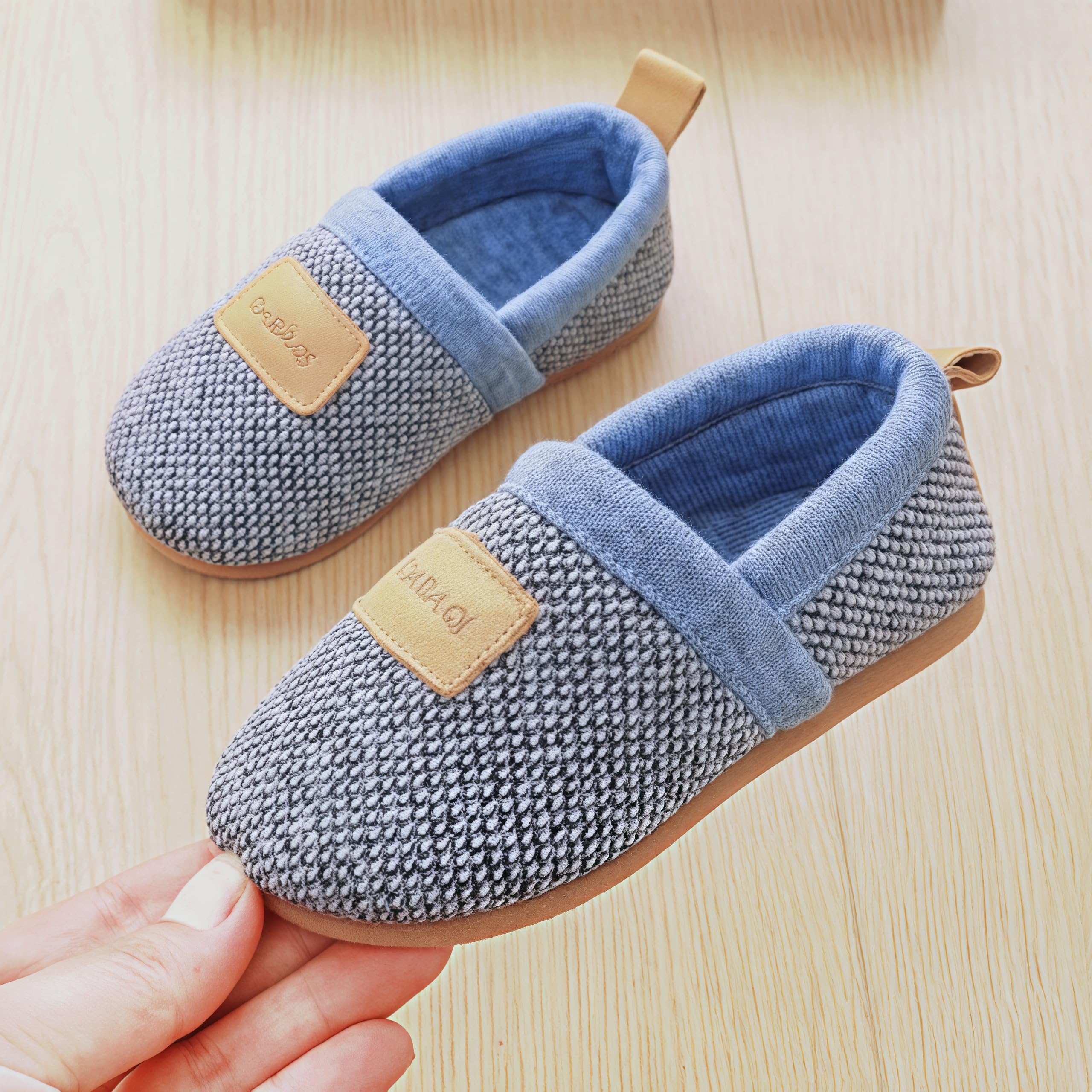 Baby toddler shoes for boys and girls - non-slip and wear-resistant, lightweight and easy to put on and take off, suitable for indoor and outdoor hiking(blue, baby, men, 6, digital, US shoe system, M (Medium))