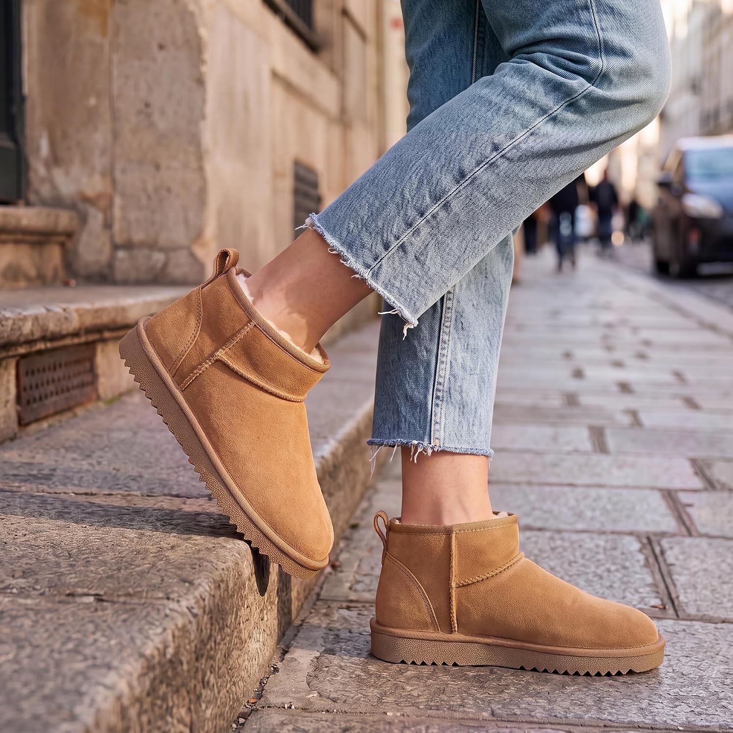 Stelle Winter Boots for Women Warm Ankle Snow Boots