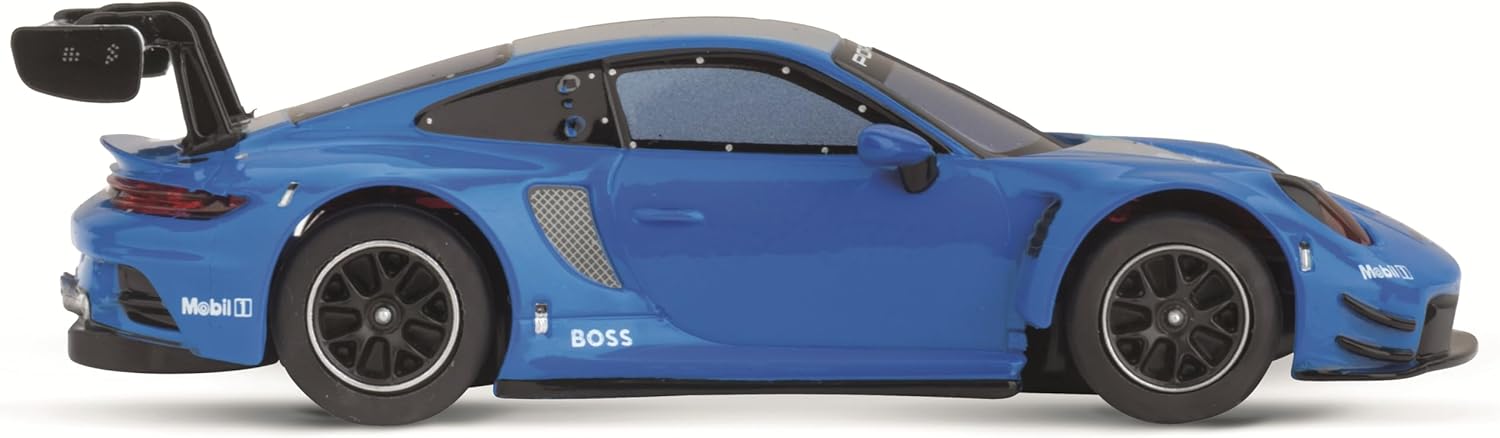 Carrera Hybrid Racing Car Porsche 911 GT3 R Blue Thunder 1:50 Scale Front and Rear Lights USB-C Rechargeable RC Additional Vehicle
