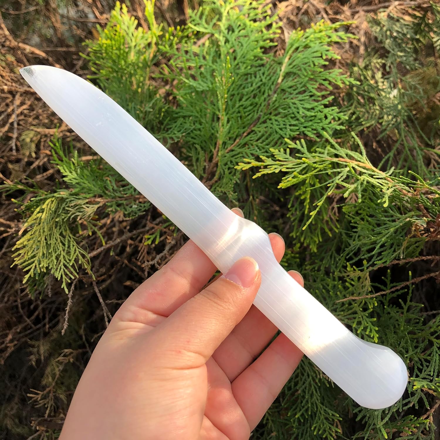 Natural Selenite Knife Crystal Stone Quartz Point for Decoration