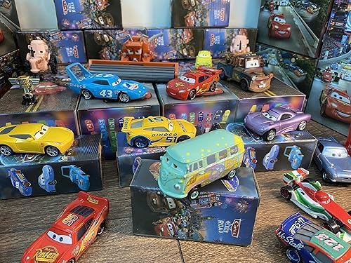 Miniatura 61 de Coches de juguete de carreras de fundición a presión, material de aleación de seguridad para niños, caja de color de belleza para cumpleaños de tu