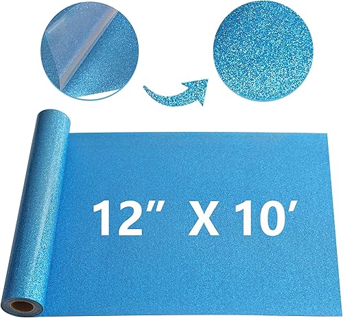 Miniatura 10 de RENLITONG HTV Vinilo metálico de transferencia de calor de poliuretano de poliuretano brillante de 12 pulgadas x 8 pies, rollo de bricolaje para