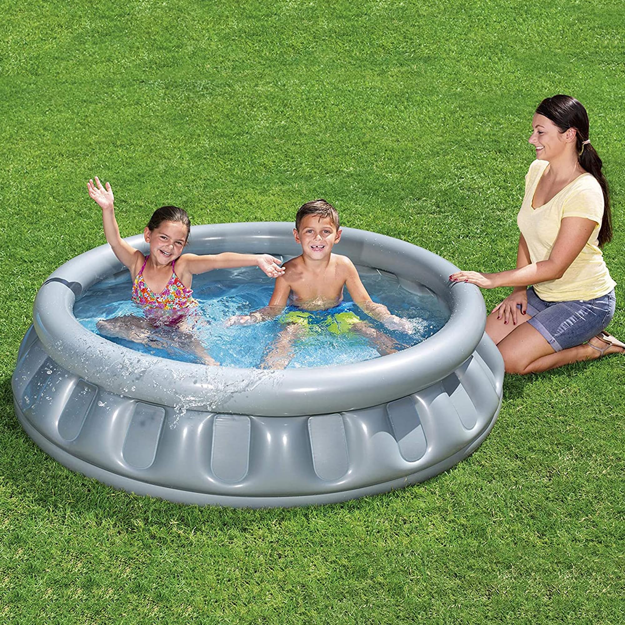 NHR Inflatable Space Ship Pool for Kids, Portable Home Pool Bathtub 512L Water Capacity, Quick Setup Baby Bath Tub, Mini Water Pool for Indoor Outdoor Garden Balcony (3+ Years)-picture-14