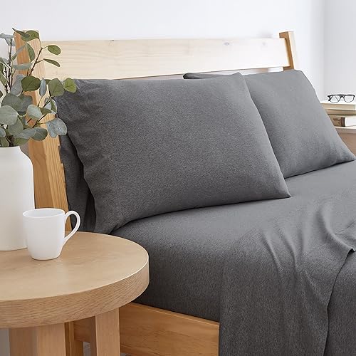 BED INC Road Trip America - Juego de sábanas de jersey tamaño King, algodón (4 piezas) para todas las estaciones, con bolsillos profundos, suaves y