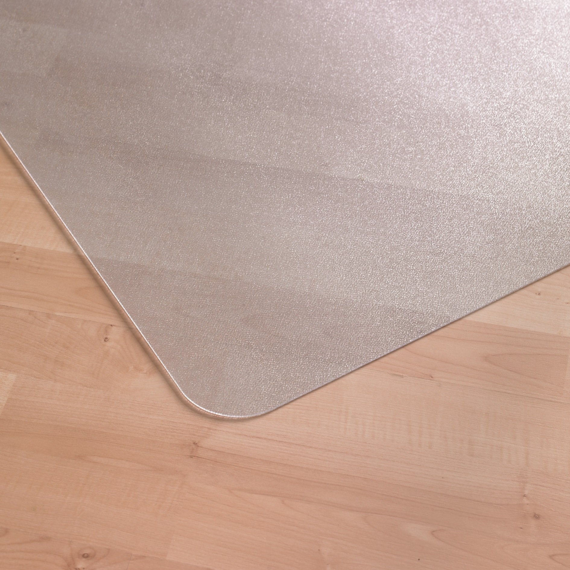 Floortex Bodenschutzmatte | Bürostuhlunterlage "valuemat" | 120 x 130 cm | aus phtalatfreiem Vinyl | transparent | rechteckig | TÜV zertifiziert | für Hartböden