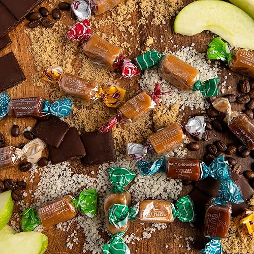 Miniatura 3 de Béquet Caramelo masticable - Caramelo gourmet - Caramelo de caramelo envuelto individualmente - Hecho en Montana - Kosher (Estrella D) y sin gluten