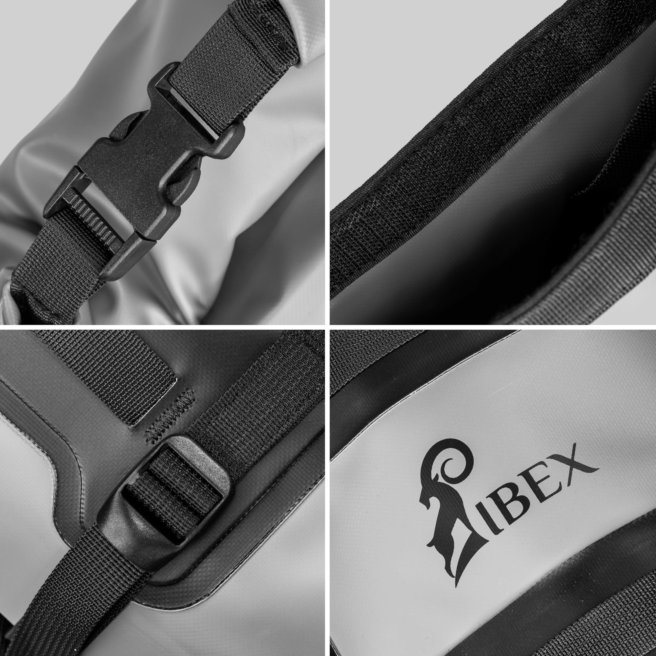 Motorrad Hecktasche 20 L - Drybag mit Rollverschluss & Rucksackträgern