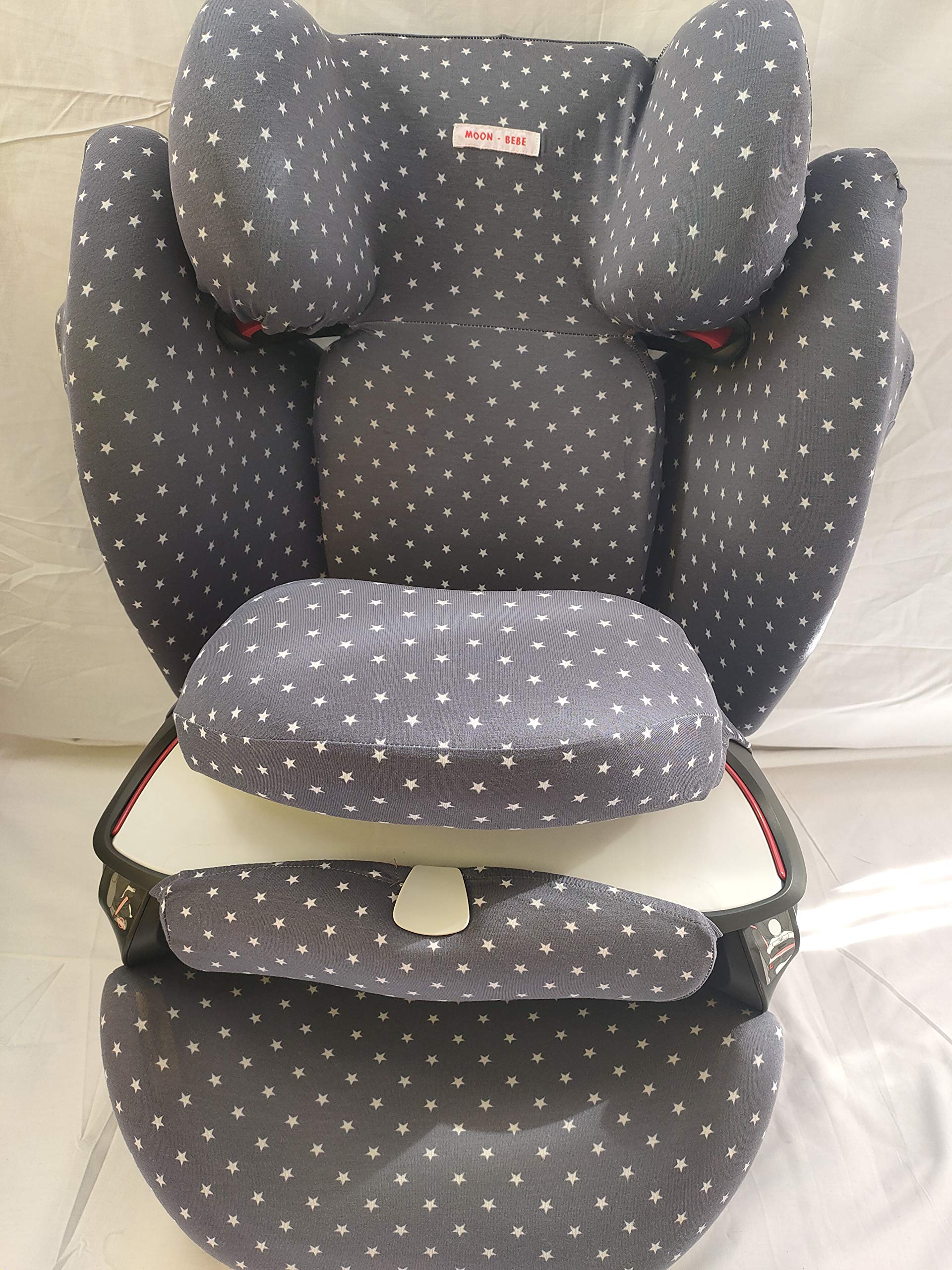 MOON-BEBE Custodia per Cybex Solution M, Solution Fix (grigio)
