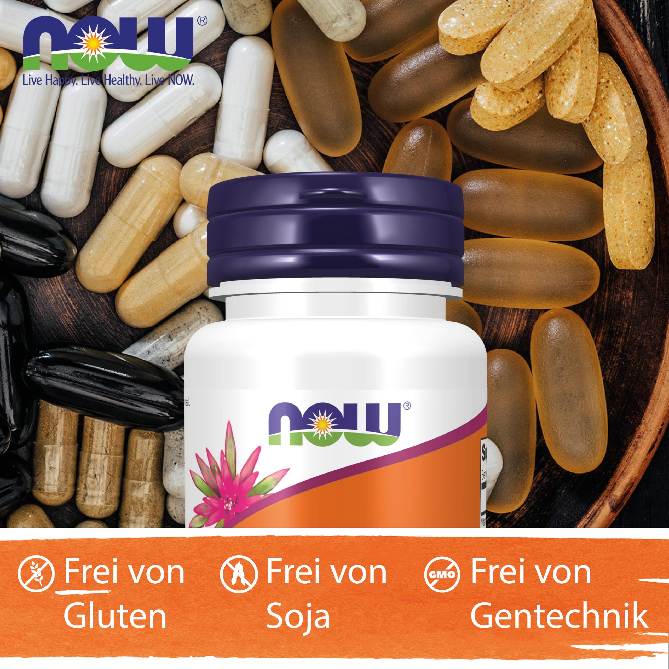 Now Foods, Vitamin A, 10.000IU (3.000mcg), aus Retinylpalmitat und Lebertran, Hochdosiert, 100 Kapseln, Laborgeprüft, Glutenfrei, Sojafrei, Ohne Gentechnik