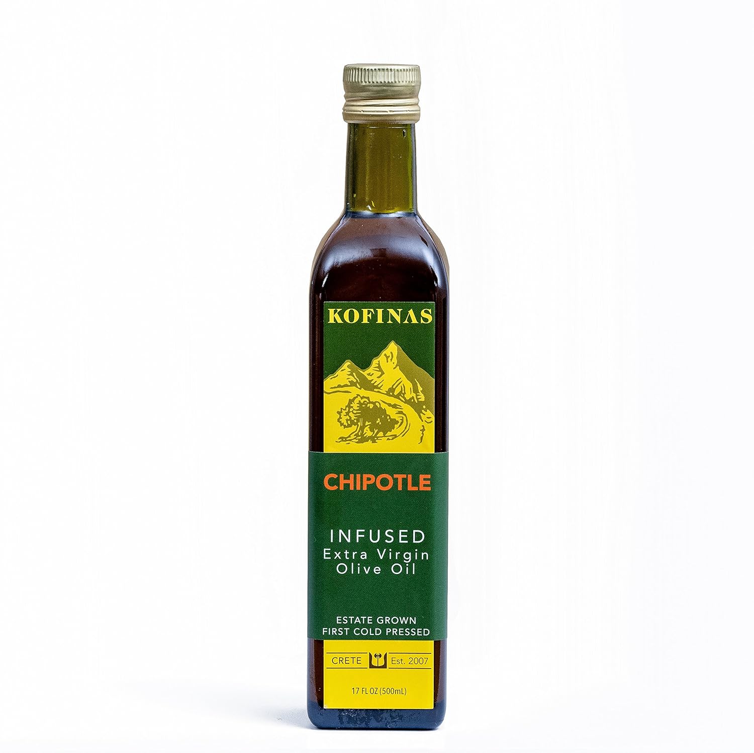 Chipotle Infused Extra Virgin Cold Pressed Olive Oil 500