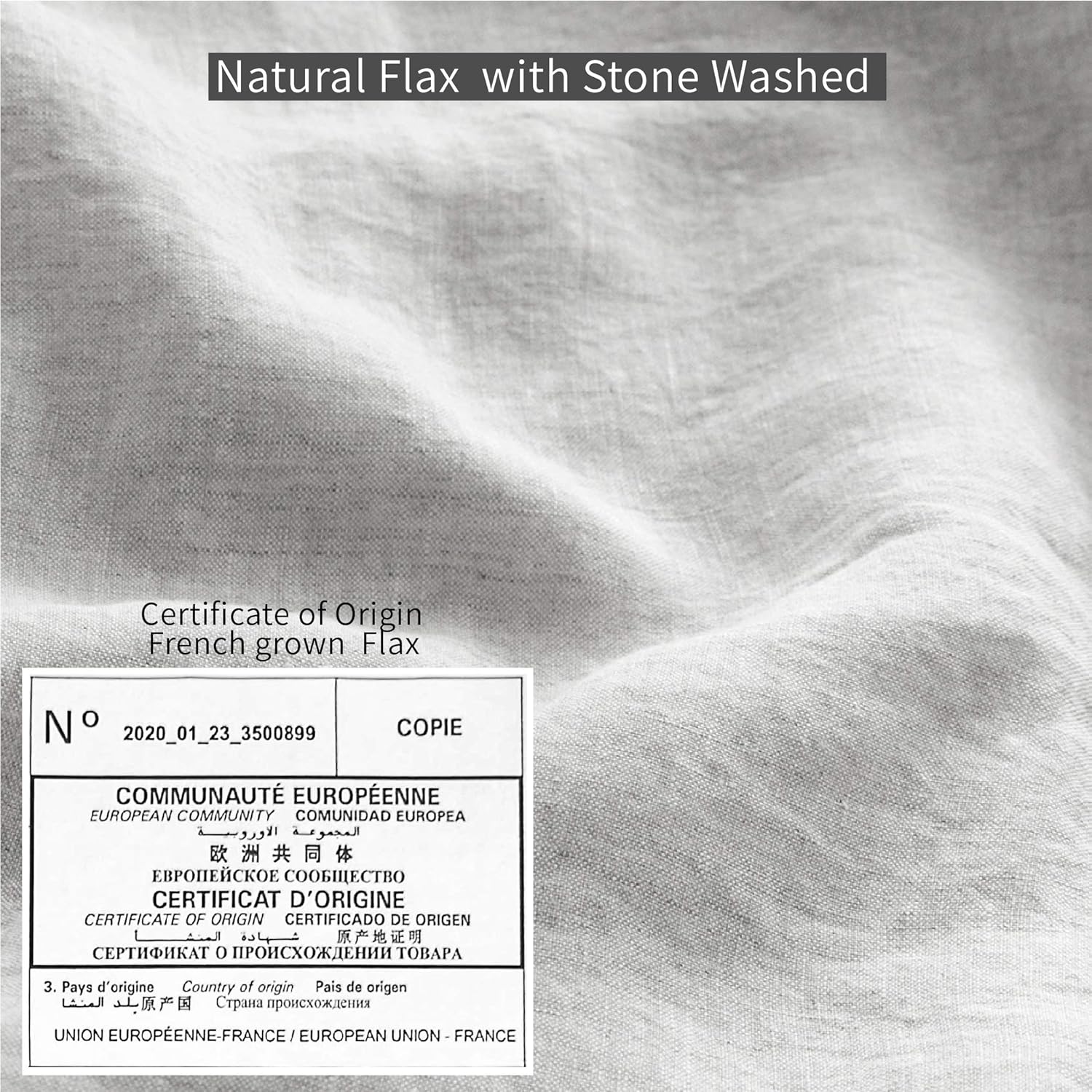 Onе-Dау Sаlе: Uр tо 40% оƒƒ Simple&Opulence 100% Washed Linen Duvet Cover King Size -3 Pieces - Natural Flax French Country Bedding Set - Breathable Farmhouse Comforter Cover with Coconut Button Closure - Grey