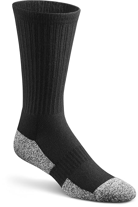 Dr. Comfort Shape To Fit Crew Length Diabetic Socks - Black (X Large)