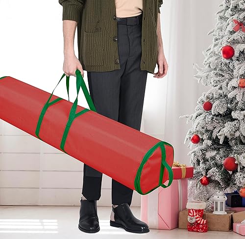 Miniatura 5 de ProPik Bolsa de almacenamiento de papel de regalo, organizador de papel de regalo, paquete de 2 unidades para almacenar hasta 48 rollos de 40