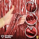 Just Party Set of 60 Pcs Happy Birthday Decoration Kit Combo - Rosegold Happy Birthday Letters , Rose Gold Curtains , White Rose Gold & Silver Metallic Foil Balloons Theme Backdrop gallery image