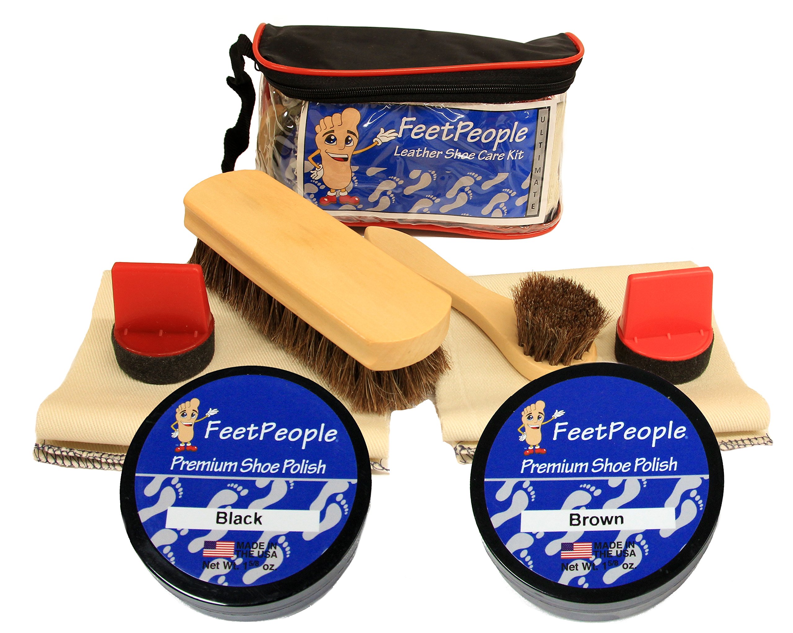 FeetPeople Ultimate Leather Care Kit with Travel Bag