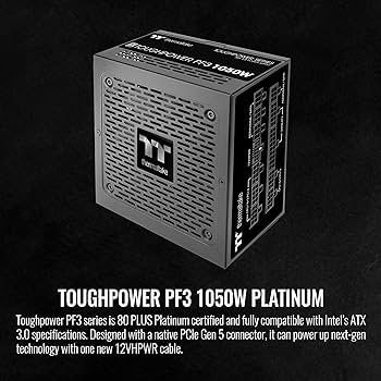 TikaTika3台分 Thermaltake 1050w 3台在庫あり Amazon.com: Thermaltake Toughpower PF3 ATX 3.0 1050W 80+