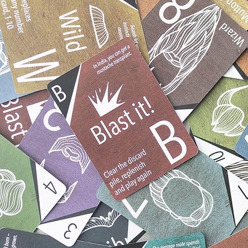 Miniatura 5 de Draggis Studios Juegos de cartas de vello facial para noche de juegos familiar gran regalo de cumpleaños para papá abuelo hermano mayor o novio