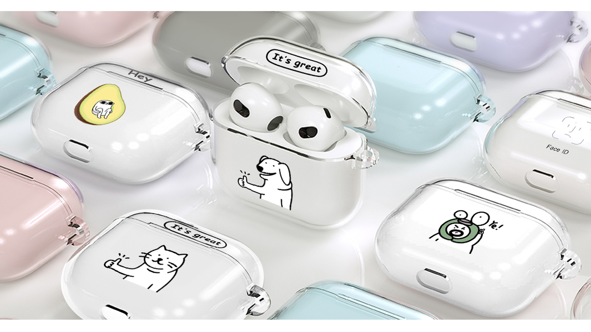 Amazon | AirPods Pro ケース 2019年10月発売用 クリア おしゃれ