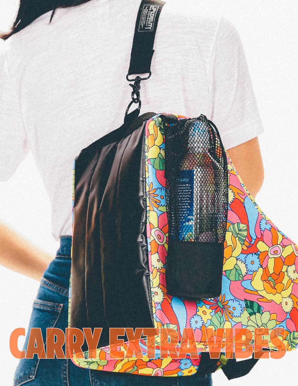 Fydelity Cute Roller Skate Bags for Women; Ideal Quad Roller Skate Bag or Roller Skate Bags for Girls; Use as Ice Skating Bag, Figure Skating Bag, Ice Skate Bags for Girls w/Clip-On Water Bottle Bag