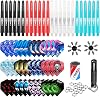 CyeeLife-Dart Accessories kit,36 Dart Flights24 PVC ShaftsSharpenerRemover Tool50 Metal Rings16 Flight Protectors
