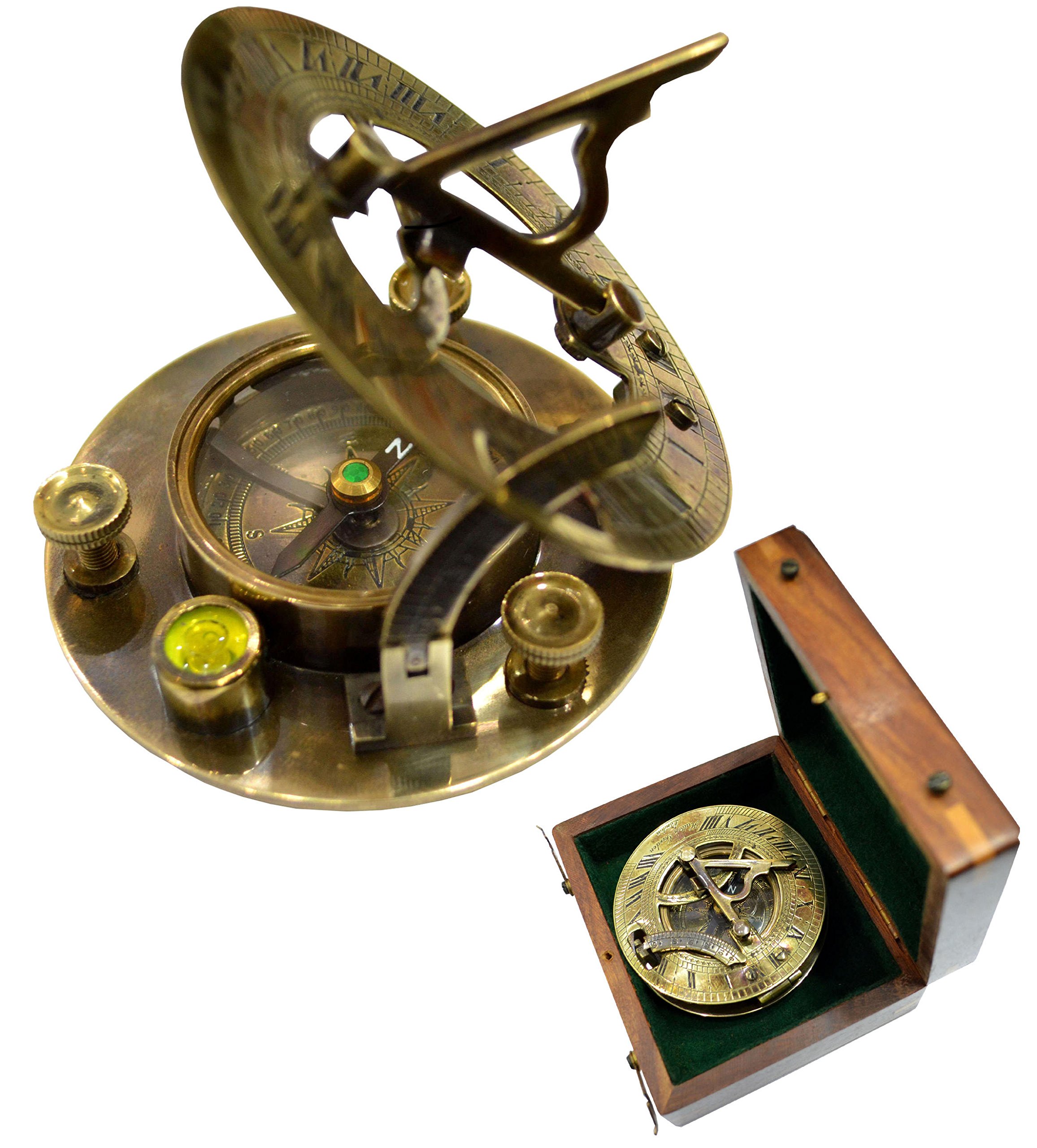 Buy INIReplicas Sundial Sun Dial Compass Sundial Clock Sundial for