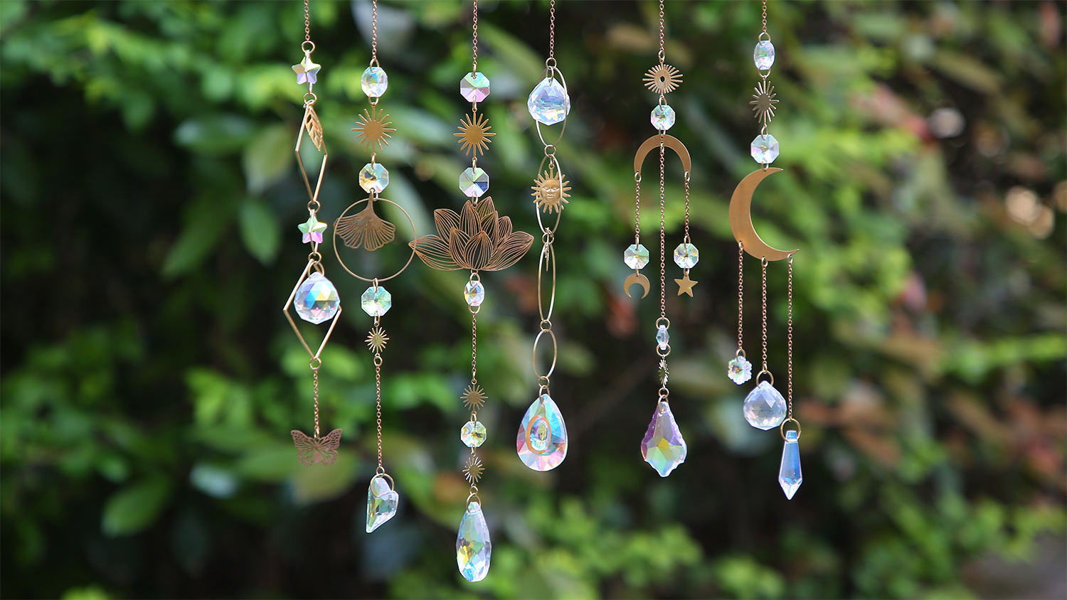 Amazon.com: 6Pieces Colorful Crystals Suncatcher Hanging for