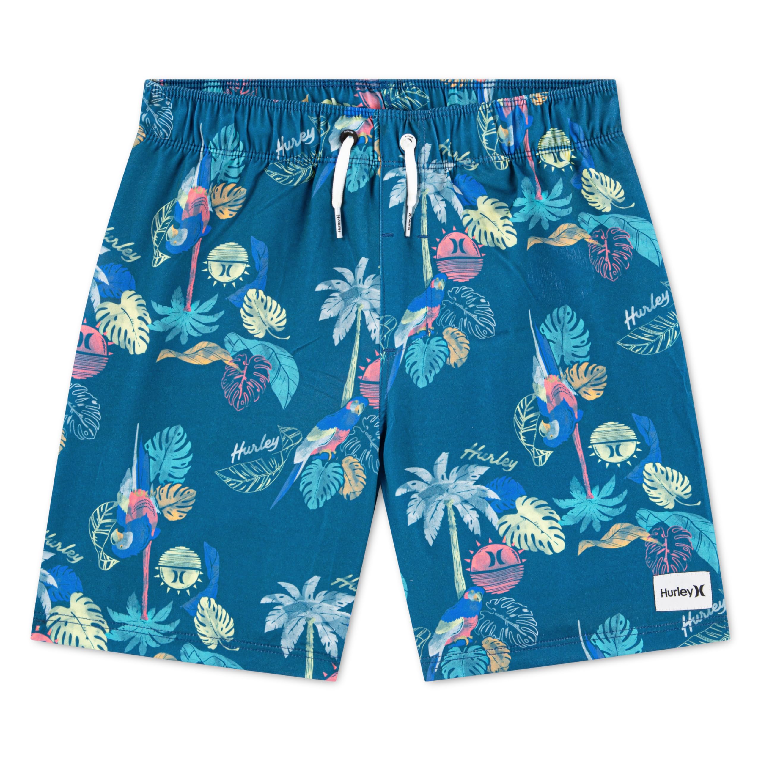 Short de Bain Hurley Pull-on Garçon Facile à Enfiler sans Cordon